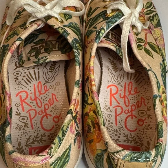 Rifle Paper Co. x Keds Floral Canvas Sneakers Women’s Size 7.5 - Picture 4 of 6